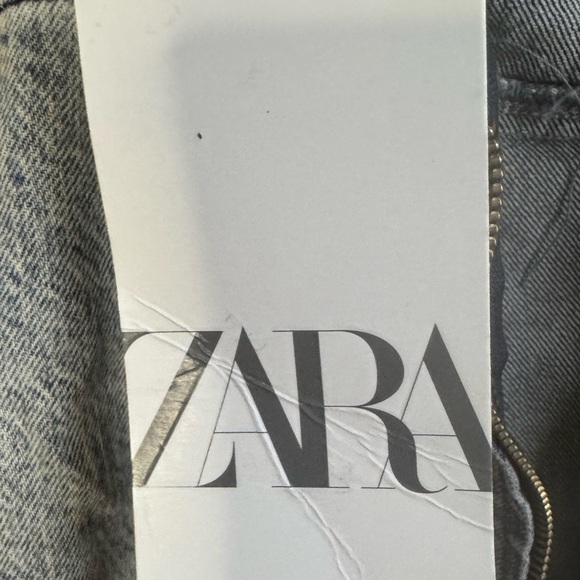 Zara Strapless Blue Denim Dress - Picture 5 of 6